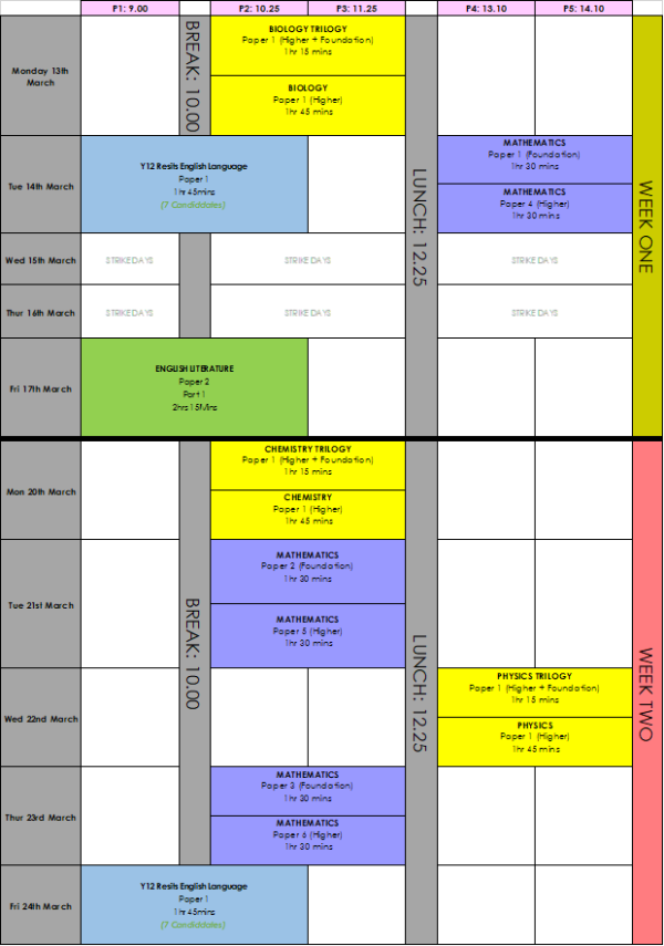 Exam Dates City Of Leicester College Ambition For All